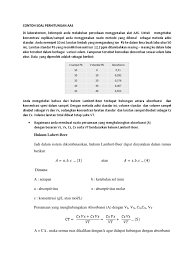 Contoh Soal Perhitungan Aas