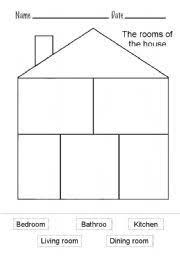 English Worksheet The Rooms Of The House English Lessons For Kids Activity Sheets For Kids English Primary School