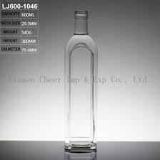 750 ml is 26.3 ounces, so a little over 3 cups. China Screw Cap 600ml Glass Bottle Square Vodka Bottle China Bottles And Glass Wine Bottles Price