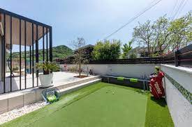 西脇市 家庭用ゴルフ練習場のあるおしゃれなお庭 | 兵庫県西脇市の外構・エクステリア｜アぺゼガーデン