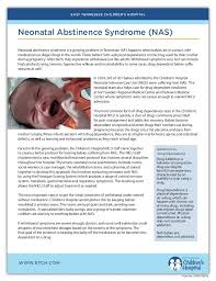 Can a baby go through withdrawal from drugs? Neonatal Abstinence Syndrome Nas