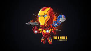 Live wallpaper featuring an animated 3d model of iron man, a talking. Ironman Cartoon Wallpapers Top Free Ironman Cartoon Backgrounds Wallpaperaccess