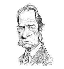 Sketch o'the Week: Tommy Lee Jones! I debated which era of Tommy Lee Jones  I should draw him from and I chose a little older version, from about the  later “Men in