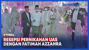 Diketahui uas dan fatimah telah resmi menikah pada 28 ustadz abdul somad dan fatimah az zahra menggelar pernikahan sederhana pada 28 april di jombang. Video Resepsi Pernikahan Ustadz Abdul Somad Dengan Fatimah Azzahra Tim Uas Aceh Juga Hadir Serambi Indonesia