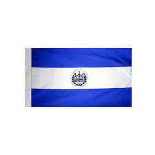The flag of el salvador was adopted in 1912. El Salvador Flag Indoor Parade With Polesleeve Kengla Flag Co