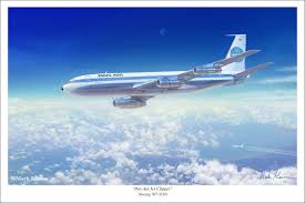 Boieng 707 Pan Am Jet Clipper By Markkarvon On Deviantart Aviation Art Boeing 707 Railroad Art