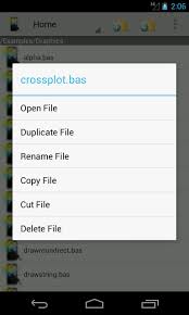 Funciones:dispone de visualizador de ondas de sonido; Mobile Basic For Android Apk Download