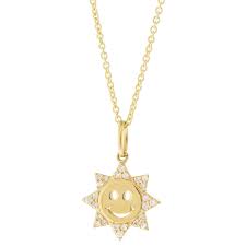 Maybe you would like to learn more about one of these? Small Happy Face Sun Charm Necklace By Sydney Evan Newtwist