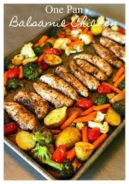 One Pan Balsamic Chicken Lou Lou Girls Recipe In 2020 Clean Eating Recipes Balsamic Chicken Summer Recipes
