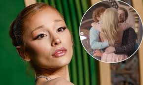 Ariana Grande shares rare PDA snap with boyfriend Ethan Slater from Wicked set | Daily Mail Online