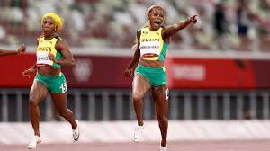 The jamaican sprinter established a new olympic record in tokyo on saturday, july 31. 6rpj0j2vqu33km