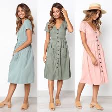 Maybe you would like to learn more about one of these? Women Casual Short Sleeves Summer Daily Dress A Line Dress Wish