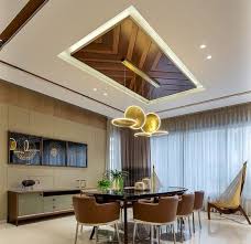 Taking center stage in this dining room by regan baker design is a staggered glass chandelier by west elm. Design Ideas For Dining Room False Ceilings Housing News