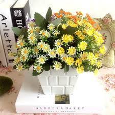 Veryhome artificial flowers silk roses fake bridal wedding bouquet for home garden party floral decor 10 pcs (white curved stem). Silk Flowers Wholesale Canada Artificial Flower Arrangements Fabric Flowers Daisy Am 885442 2 Buy Fabric Flowers Daisy Artificial Flower Arrangements High Quality Wholesale Silk Flowers Product On Alibaba Com