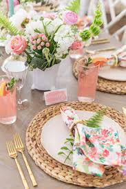 Best seafood dinner party ideas from 17 best images about seafood boil on pinterest.source image: Tips To Set A Gorgeous Floral Summer Tablescape Floral Table Setting Spring Table Decor Easter Table Settings Rustic