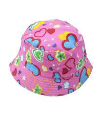 Pink And Blue India Pink Cotton Fidora Hat Baby Summer Hat Girl With Hat Fidora Hat