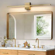 Lights Mounted On Bathroom Mirror