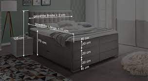 Dat is wat anders dan een simpel luchtbedje op de grond! Extra Hohes Boxspringbett Mit Bettkasten Und Topper Viviana