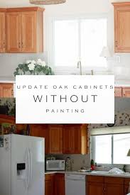 Updating A Kitchen With Oak Cabinets Without Painting Them In 2020 Oak Cabinets Update Cabinets Oak Kitchen Cabinets