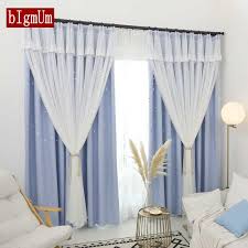 Maybe you would like to learn more about one of these? Romantic Double Layer Hollow Out Stars Curtain Kids Bedroom Curtains Pink Grey Sheer Window Blackout Curtain For Living Room Curtains Aliexpress