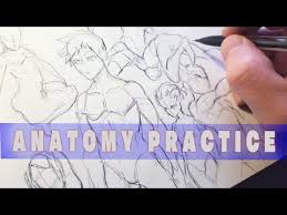 Drawing Anime Anatomy Practice Sketchbook Drawing Anime Manga Sketch Youtube