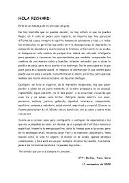 Carta y permiso retiro 2012. Carta De Animo