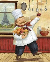 Happy Chef I Daphne Brissonnet Dessin Deco Toile De Cuisine Affiches Retro