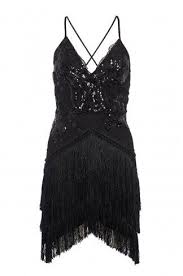 Towie Black Sequin Fringe Bodycon Dress Kleider Traumkleider