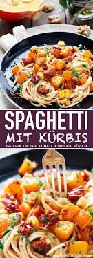Pasta Mit Kurbis Schnell Und Einfach Gemacht Emmikochteinfach Rezept Pasta Rezepte Schnell Spaghetti Mit Kurbis Getrocknete Tomaten