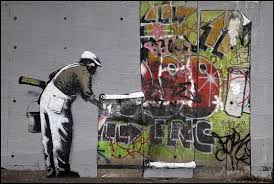 Banksy Wallpaper Hanging Street Art Banksy Street Art Banksy Art The mural, painted in 2009, represents. pinterest