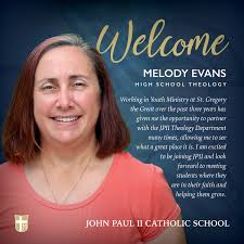 Meet Our New High School Assistant Principal: Tabatha Reeves! We're excited  to welcome Mrs. Tabatha Reeves to the JPII family as our new Assistant  Principal for High School! With over 20 years