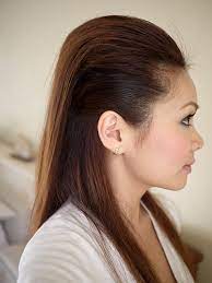 Maybe This With Curls Sleek Hairstyles Teased Hair Brush Up Hairstyle Women