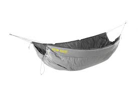 It comes with a 20d ripstop nylon shell and polyester lining, and the filling is a synthetic. Insulation Outdoor Camping Hammocks Hanging Chairs