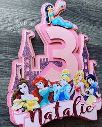 Disney Princesses Cake Topper Disney Princess Party Princess Etsy In 2021 Disney Princess Cake Topper Disney Princess Party Disney Princess Cake