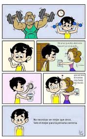 No Necesitas Ser Mejor Que Otros Strongest Man On Earth Funny Comics Funny Pictures