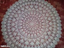 Tig Isleri Orguler Dantel Yuvarlak Masa Ortusu Dantel Tig Isleri Masa