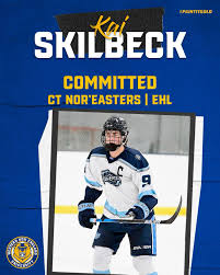 The @gojhl ➡️ @easternhockeyleague ➡️ @cne_sportsofficial Kai Skilbeck  commits to @WNEU_MIH! @easternhockeyleague All-Star and Captain of the CT  Nor'easters will join the @WNE_GoldenBears in Fall '25! #EarnIt