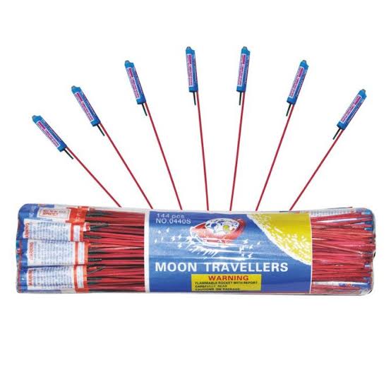 Moon Travellers Bottle Rockets: 144-Piece Firework Spectacular