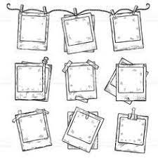 Hand Drawn Vintage Photo Frame Doodle Set All Main Elements Are Cornici Idee Per Diario Disegni Di Macchina Fotografica