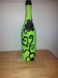 Simple Lime Green And Black Painted Wine Bottle Brie Order Here Www Facebook Com Cutencraftymomma Painted Wine Bottles Bottles Decoration Simple Lime Advanced, easy to edit wine bottle mockup. painted wine bottles