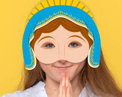 Krippe Printables Kinder, Krippe spielen Kinder Masken, Krippe Masken  Kinder