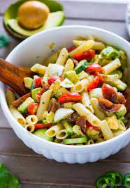 Deviled Egg Pasta Salad With Avocado Fit And Lite Deviled Egg Pasta Salad With Avocado Pasta Salad Recipes Easy Pasta Salad Recipe Cold Pasta Salad Recipes