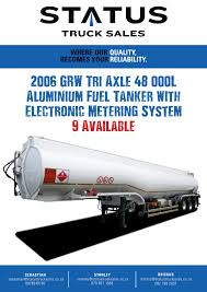 In addition, we and third . 2006 Grw Tri Axle 48 000l Aluminium Status Truck Sales Facebook