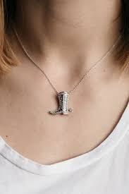 Cowboy Boot Necklace Jewelry For Her Bourbon And Boots Necklace