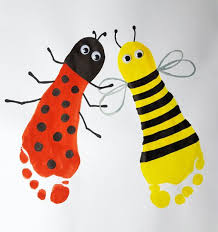 Handabdruck Und Fussabdruck Zu Ostern Nurrosa Baby Fussabdruck Kunst Basteln Ideen Ostern Bastelideen