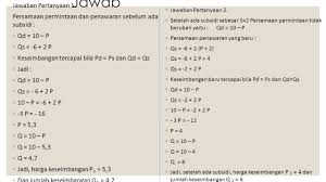 Matematika Bisnis Contoh Soal Subsidi Fungsi Permintaan Dan Fungsi Penawaran Sesuatu Barang Ditunjukkan Oleh Persamaan Qd 10 P Dan Qs Ppt Download