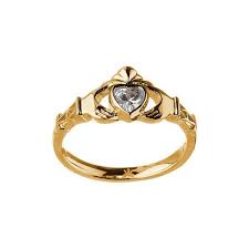 The most effective way to tell if a ring is real gold is to take it to a jeweler for. 10k Gold Claddagh Birthstone Rings Fallers Com Fallers Irish Jewelry