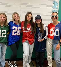 Spirit day #1 was a success! Today was jersey day where students got to  where their favorite sports jerseys. Tomorrow will be Rhyme Without Reason  Day! #lcabulldogs #spiritweek #upsidedownlivelikejesus