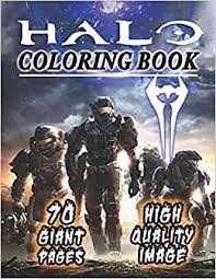 Free printable halo spartan coloring pages for kids adult 4 page. Halo Coloring Book New Coloring Collection For Fans Teens And Adults With Giant Pages And High Quality Images Book Store June20 9798648199033 Amazon Com Books