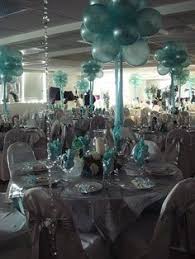Teal Quinceanera Ideas Google Search Diy Wedding Arch Wedding Balloons Wedding Centerpieces